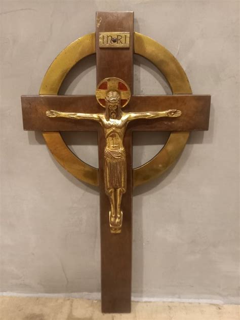 Crucifix Bronze Gilt Bronze Patinated Early 20th Catawiki