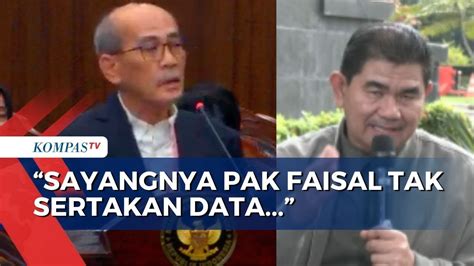 Faisal Basri Singgung Bansos Di Sidang Mk Pakar Sayangkan Tak