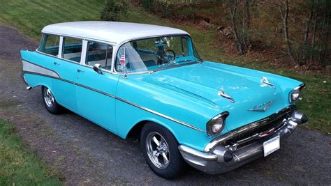 1957 Chevrolet Bel Air 4 Door Wagon Vin Vc57b220671 Classiccom