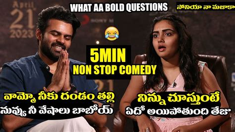 Sai Dharam Tej And Sonia Singh Most Hilarious Interview Virupaksha