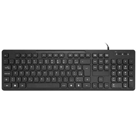 Teclado K mex Slim Padão Abnt2 Usb Preto Kb 6928 Maximus Gamer