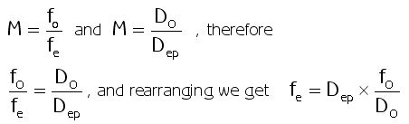 Telescope Equations: Minimum Magnification