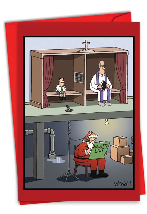 Santa Confessional: Funny Merry Christmas Card