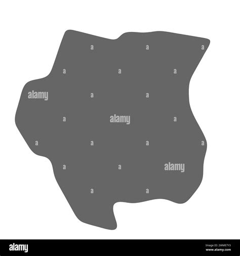 Suriname Country Simplified Map Grey Stylish Smooth Map Vector Icons