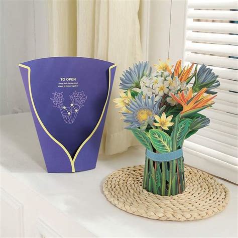 Pop Up Paper Flower Bouquet Asghedom