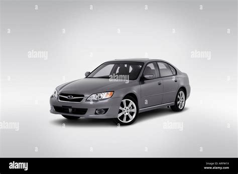 2008 Subaru Legacy 30 R Limited In Silver Front Angle View Stock