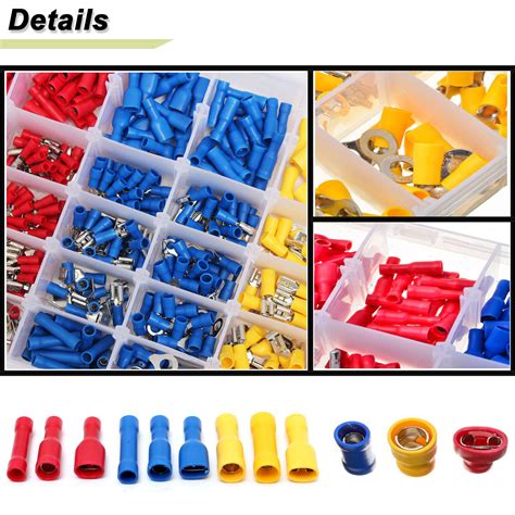 720pcs Insulated Electrical Wire Connectors Assorted Crimp Terminal Kit Box Us Ebay