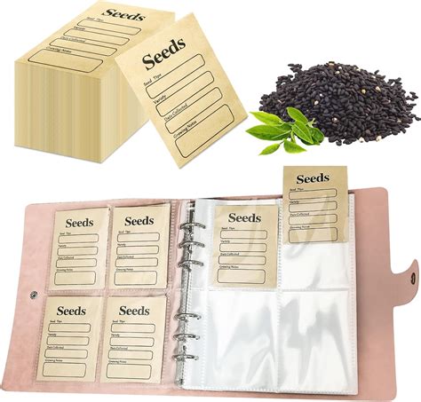 100pcs Seed Packets Envelopes Resealable Self Sealing Seed Storage