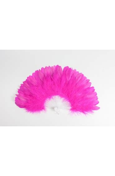 Abanico De Plumas Fucsia Tamaño Mediano Plumas Grandes