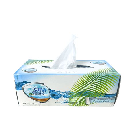 Sana Facial Tissue 200 Sheets Packet Carton Savepack