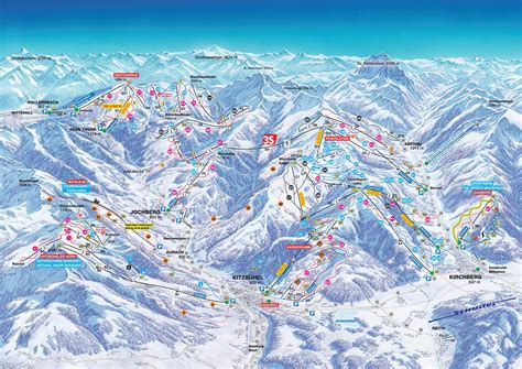 kitzbuehel piste map jski