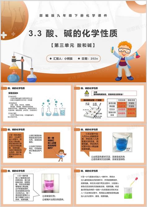 部编版九年级化学下册酸碱的化学性质课件ppt模板免费下载编号vndcpeydz图精灵