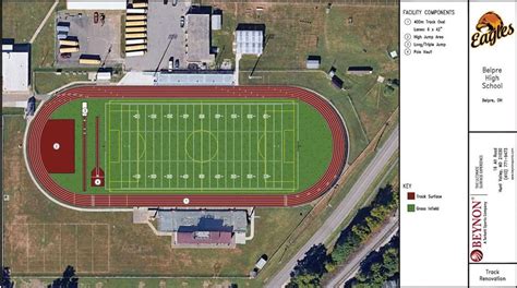 belpre high school track construction update belpre city schools