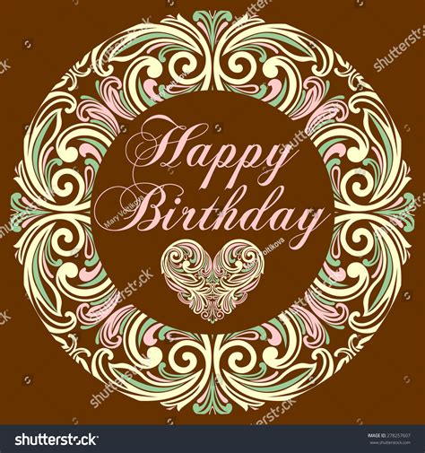 Happy Birthday Card Vector Illustration Stock Vector Royalty Free 278257607 Shutterstock