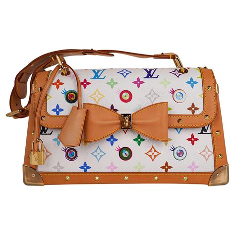 Louis Vuitton X Takashi Murakami White Monogram Multicolore Eye Need You Bag Louis Vuitton