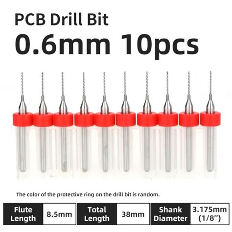 Enclume Jeu de mini forets en carbure CNC pour carte de circuit imprimé