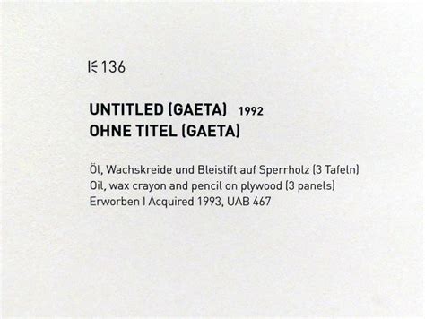 Ohne Titel Gaeta Cy Twombly 1992