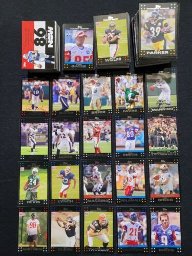 2007 Topps Football Near Complete Set HOF Ers RC S SP 310 Card Lot No