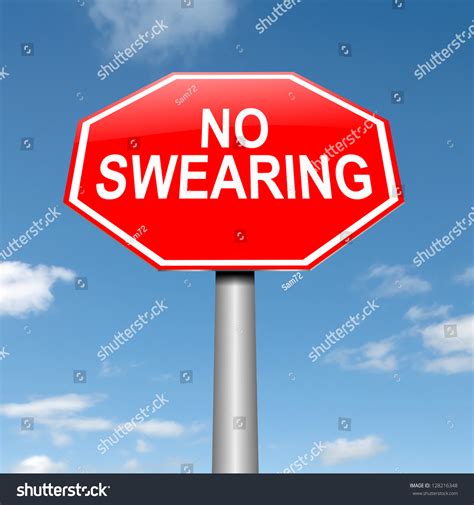 Illustration Depicting Sign No Swearing Concept Stock Illustration 128216348 | Shutterstock