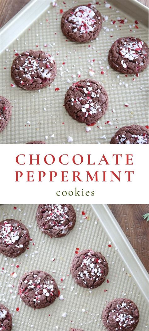 Chocolate Peppermint Cookies Chocolate Mint Cookies Julie Blanner Peppermint Cookies