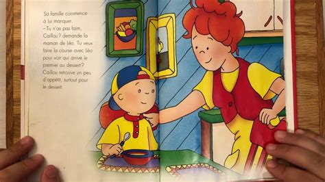 044 Caillou Dort Chez Son Ami Caillou Book Reading French Youtube