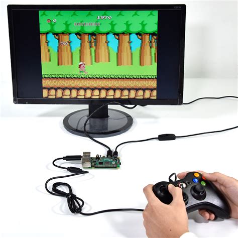 Console Wired Controller USB PC Laptop Joystick Controller Support Raspberry PI Controller Black