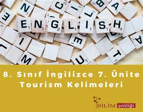 Tourism Kelimeleri 8 Sınıf İngilizce 7 Ünite