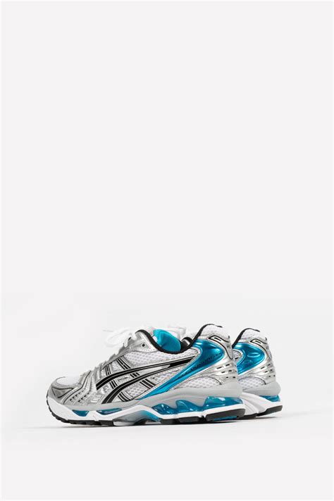 Asics Gel Kayano 14 Womens White Aizuri Blue Blends