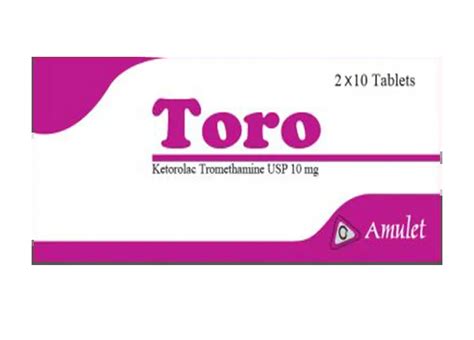 Toro 10mg | Amulet Pharmaceuticals Ltd | Order Online - OsudPotro