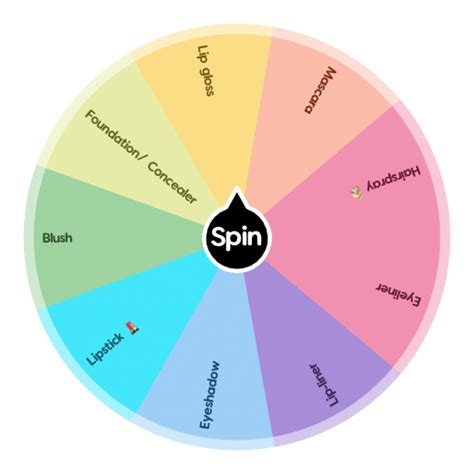 Makeup Items Spin The Wheel Random Picker