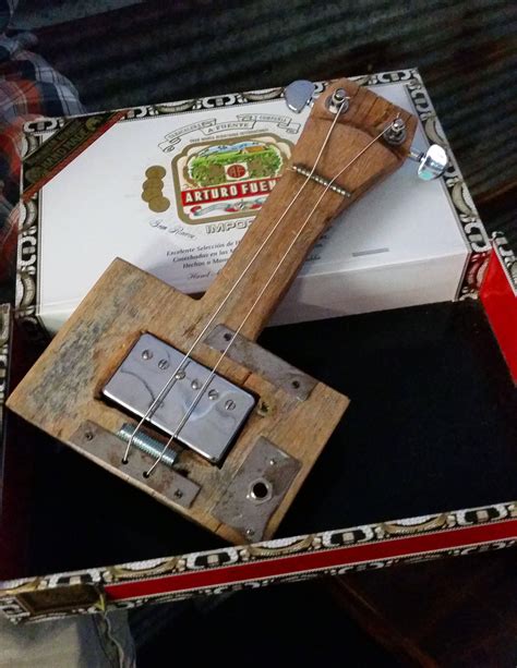 Wallace Kemp S Mini Bass Box Guitar Cigar Box Guitar Cigar Box