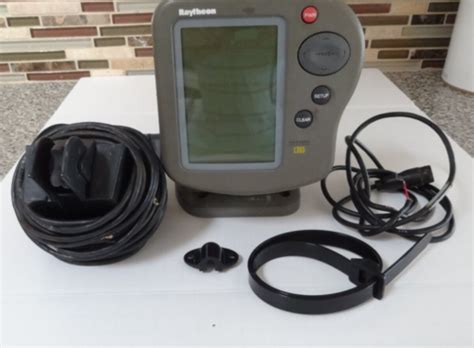 Raytheon L365 Fish Finder Head Unit Power Cord Transducer For Parts Ebay