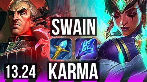 Swain Caitlyn Vs Karma Ezreal Sup Rank Swain Kr