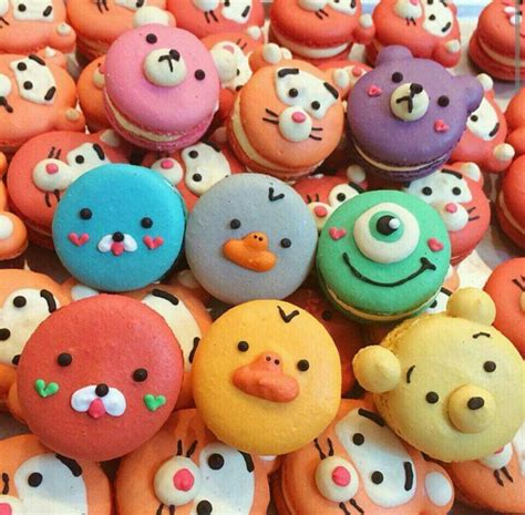 Korean Sweets Macarons Cute Desserts Macaron Cookies