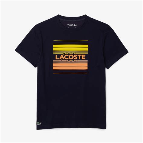 Lacoste Koszulka M Ska Sport Ze Stylizowanym Drukowanym Logo Z Bawe Ny