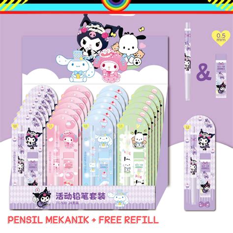 Jual Free Isi Pensil Pensil Mekanik Pencil Mm Motif Kartun