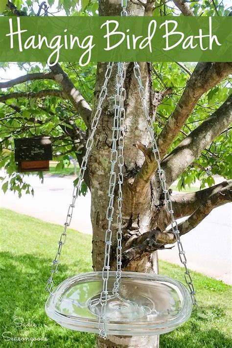 Diy Hanging Bird Bath Hanging Bird Bath Bird Bath Hanging Yard Art