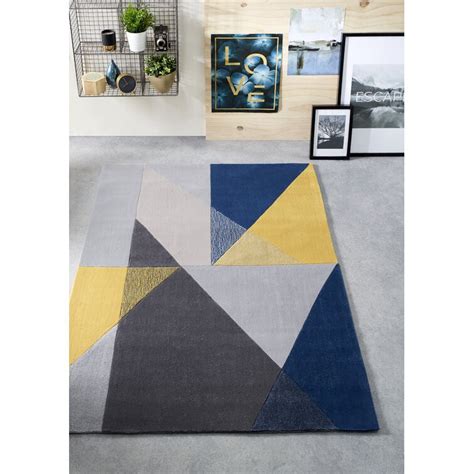 Mikado Living Divisadero Geometric Hand Woven Blue Area Rug Reviews