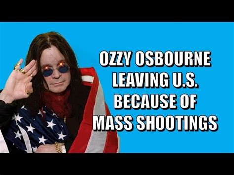 The Likely Reason Ozzy Osbourne Is Leaving The U S For The U K Youtube