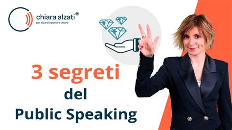 I Tre Segreti Del Public Speaking Youtube