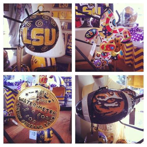 LSU Ornaments at Bengals and Bandits... Love these!! | Christmas decor ...