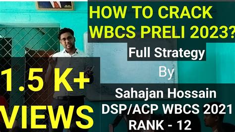 Mission Wbcs Strategy For Wbcs Preliminary By Dsp Acp