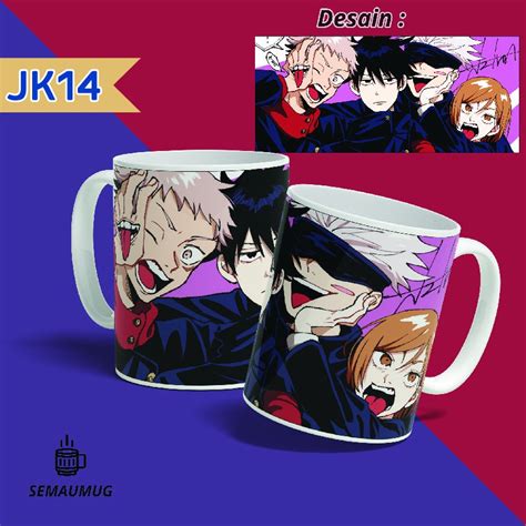 Jual Mug Jujutsu Kaisen Gojo Satoru Sukuna Itadori Kado Anime Gelas