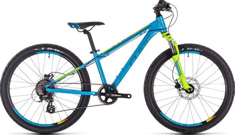 2021 Cube Acid 260 Disc Kids Hardtail Mountain Bike Green N Blue