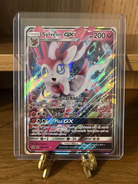 Pokemon Tcg Guardians Rising A Sylveon Gx Ultra Rare Nm