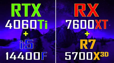 Rx Xt Ryzen X D Vs Rtx Ti Intel I F Pc Games