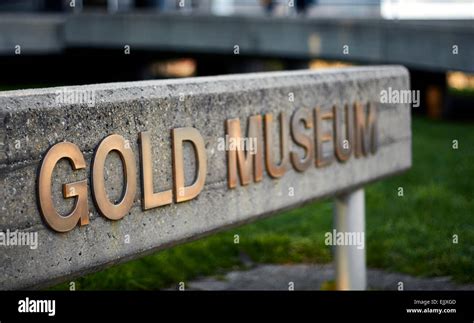 Gold Museum Signage At Sovereign Hill Stock Photo Alamy