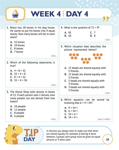 Rd Grade Common Core Math Daily Practice Workbook Part I Multiple