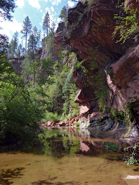 Jagged Cliffs West Fork Of Oak Creek Trail Sedona Arizona