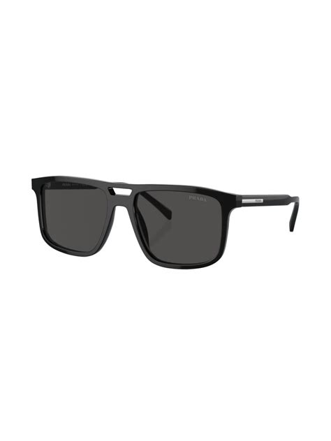 Prada Eyewear Prada Pr A22s Square Frame Sunglasses Black Farfetch